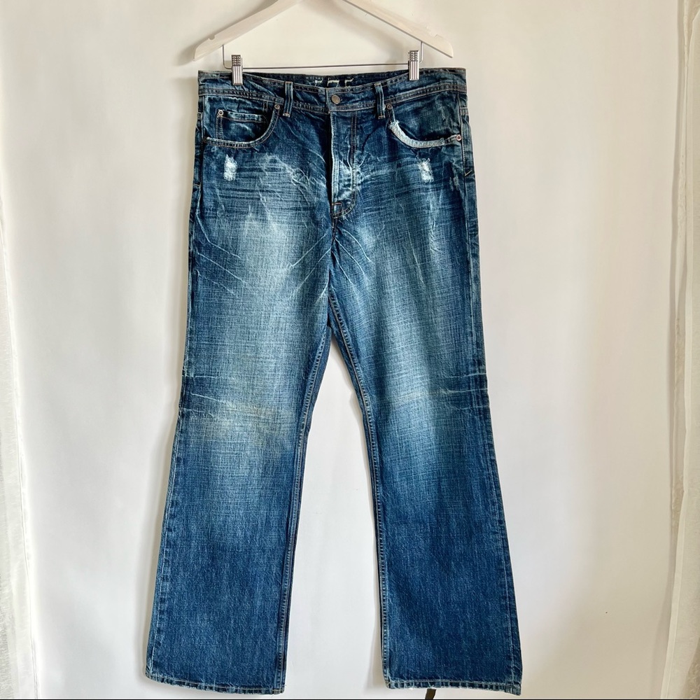 575 Denim Vintage Distressed Embellished Relaxed Jeans